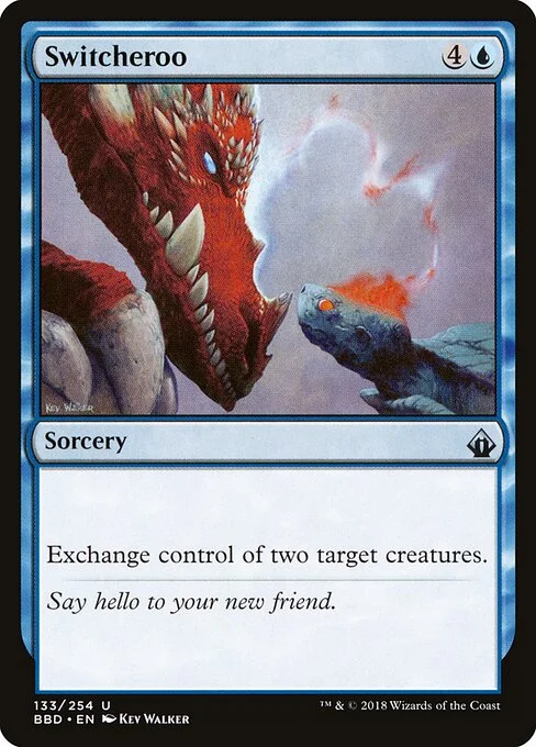 Switcheroo, carta Magic di tipo Sorcery illustrata da Kev Walker