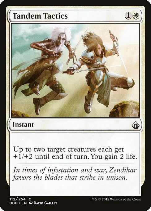 Tandem Tactics, carta Magic di tipo Instant illustrata da David Gaillet