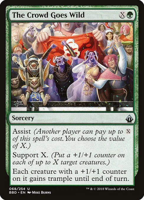 The Crowd Goes Wild, carta Magic di tipo Sorcery illustrata da Mike Burns