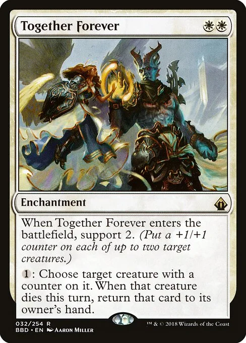 Together Forever, carta Magic di tipo Enchantment illustrata da Aaron Miller