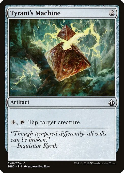 Tyrant's Machine, carta Magic di tipo Artifact illustrata da Yeong-Hao Han