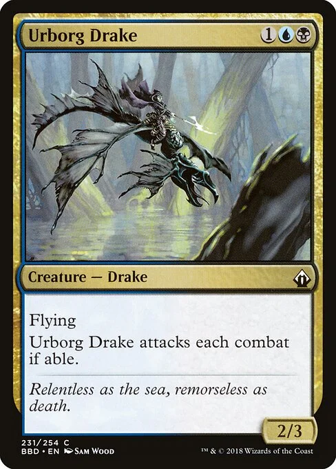 Urborg Drake, carta Magic di tipo Creature — Drake illustrata da Sam Wood