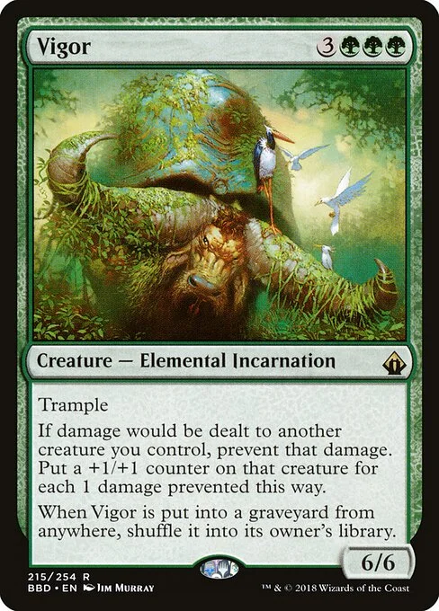 Vigor, carta Magic di tipo Creature — Elemental Incarnation illustrata da Jim Murray
