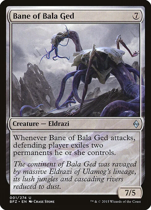 Bane of Bala Ged, carta Magic di tipo Creature — Eldrazi illustrata da Chase Stone