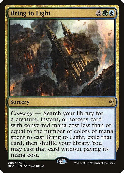 Bring to Light, carta Magic di tipo Sorcery illustrata da Jonas De Ro