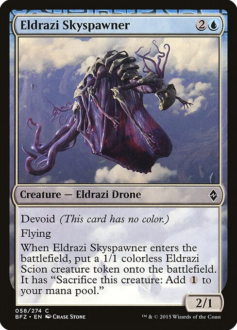 Eldrazi Skyspawner, carta Magic di tipo Creature — Eldrazi Drone illustrata da Chase Stone
