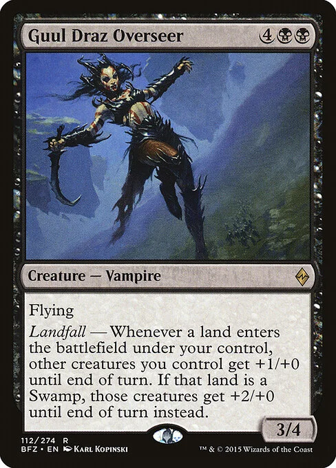 Guul Draz Overseer, carta Magic di tipo Creature — Vampire illustrata da Karl Kopinski
