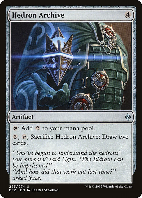 Hedron Archive, carta Magic di tipo Artifact illustrata da Craig J Spearing