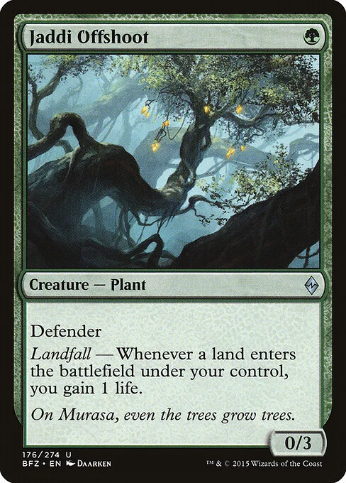 Jaddi Offshoot, carta Magic di tipo Creature — Plant illustrata da Daarken