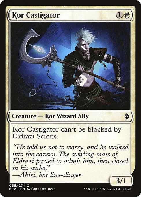 Kor Castigator, carta Magic di tipo Creature — Kor Wizard Ally illustrata da Greg Opalinski
