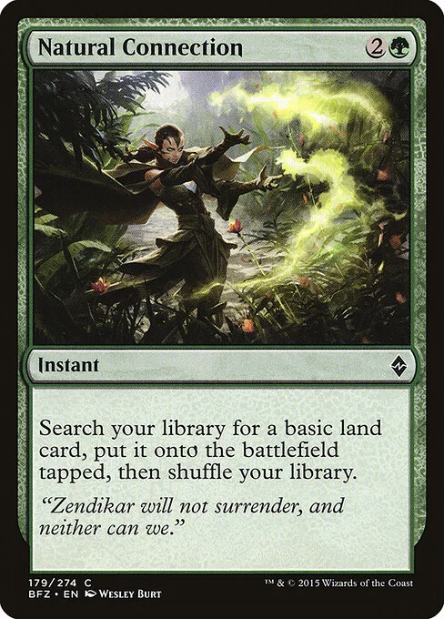 Natural Connection, carta Magic di tipo Instant illustrata da Wesley Burt