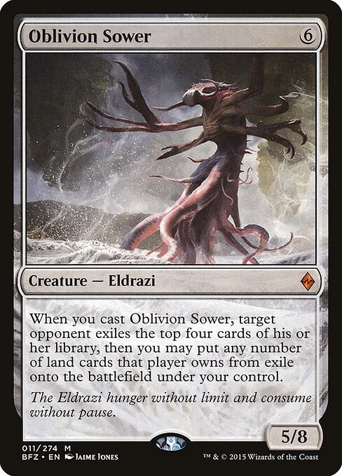 Oblivion Sower, carta Magic di tipo Creature — Eldrazi illustrata da Jaime Jones