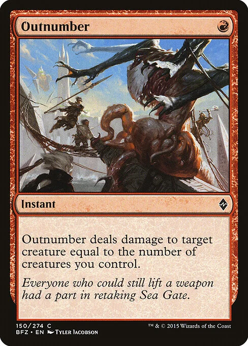 Outnumber, carta Magic di tipo Instant illustrata da Tyler Jacobson