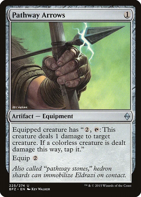 Pathway Arrows, carta Magic di tipo Artifact — Equipment illustrata da Kev Walker