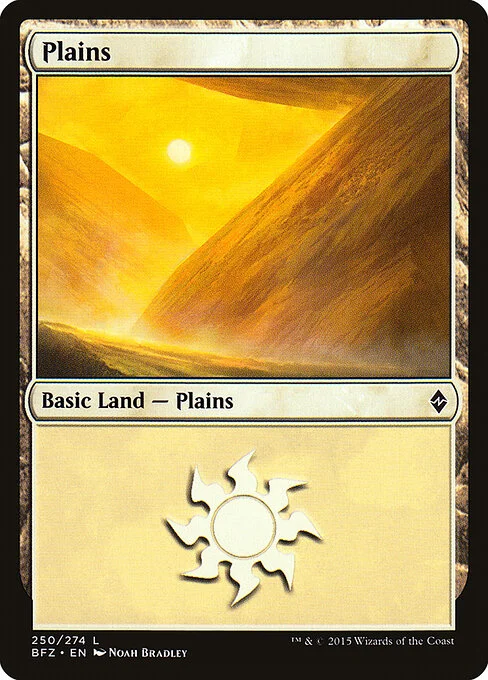 Plains, carta Magic di tipo Basic Land — Plains illustrata da Noah Bradley