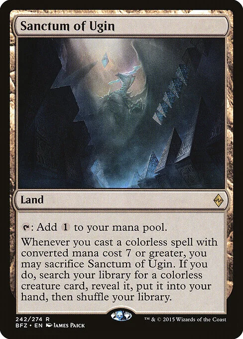 Sanctum of Ugin, carta Magic di tipo Land illustrata da James Paick