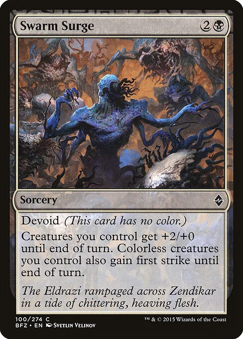 Swarm Surge, carta Magic di tipo Sorcery illustrata da Svetlin Velinov