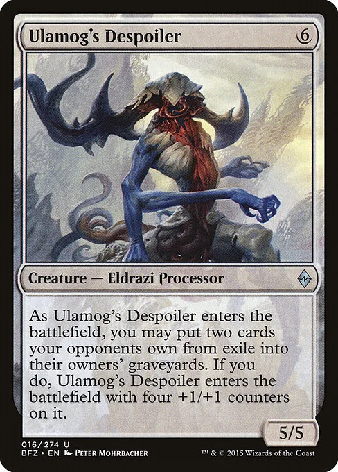 Ulamog's Despoiler, carta Magic di tipo Creature — Eldrazi Processor illustrata da Peter Mohrbacher