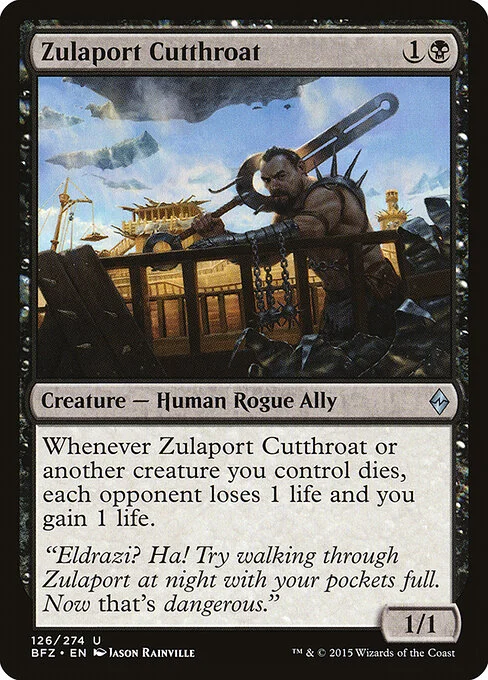 Zulaport Cutthroat, carta Magic di tipo Creature — Human Rogue Ally illustrata da Jason Rainville