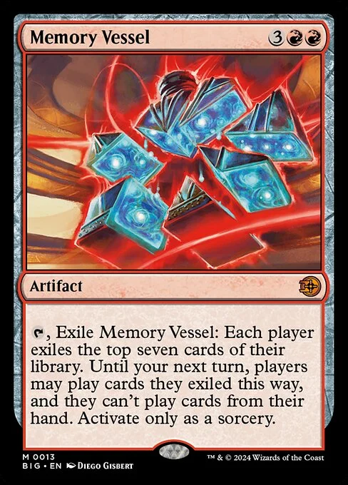 Memory Vessel, carta Magic di tipo Artifact illustrata da Diego Gisbert