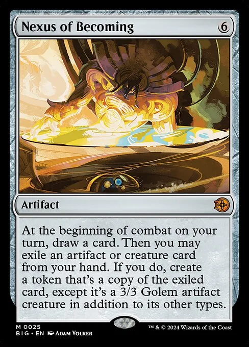 Nexus of Becoming, carta Magic di tipo Artifact illustrata da Adam Volker