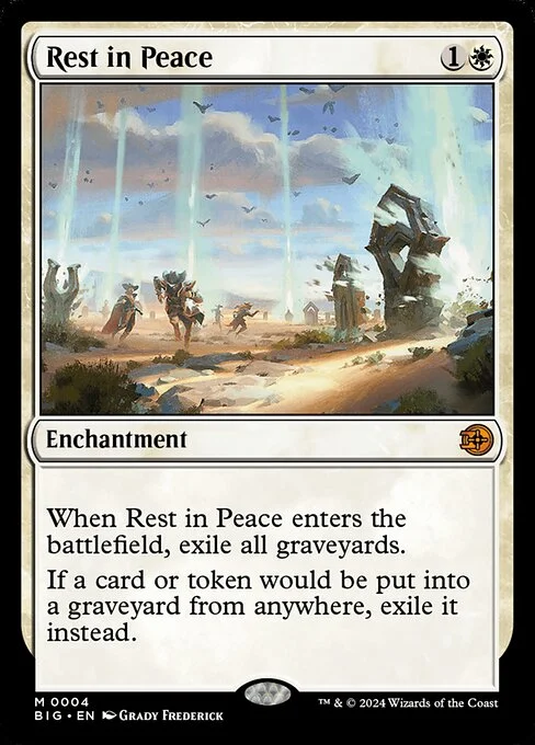 Rest in Peace, carta Magic di tipo Enchantment illustrata da Grady Frederick
