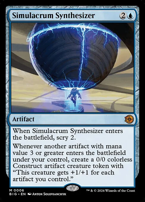 Simulacrum Synthesizer, carta Magic di tipo Artifact illustrata da Anton Solovianchyk