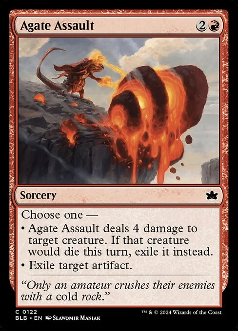 Agate Assault, carta Magic di tipo Sorcery illustrata da Slawomir Maniak