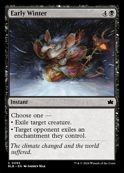 Early Winter, carta Magic di tipo Instant illustrata da Andrew Mar