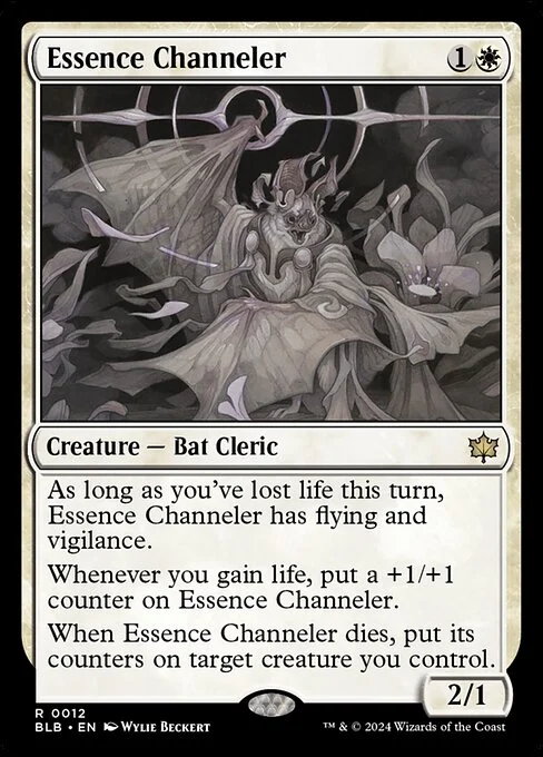 Essence Channeler, carta Magic di tipo Creature — Bat Cleric illustrata da Wylie Beckert