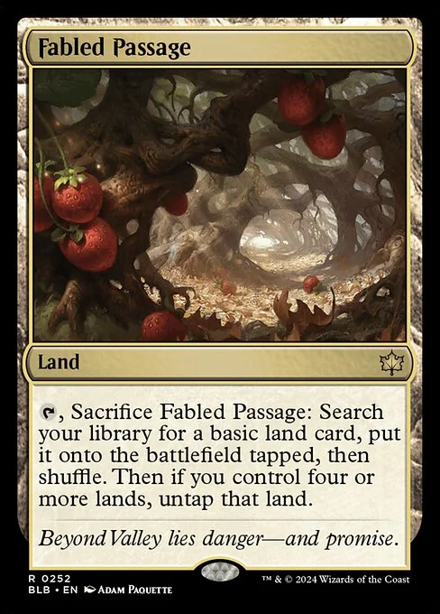 Fabled Passage, carta Magic di tipo Land illustrata da Adam Paquette