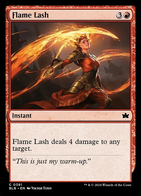 Flame Lash, carta Magic di tipo Instant illustrata da Viktor Titov