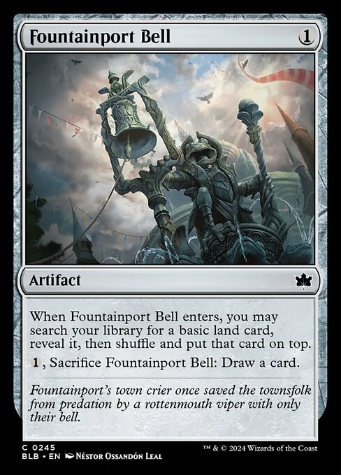 Fountainport Bell, carta Magic di tipo Artifact illustrata da Néstor Ossandón Leal