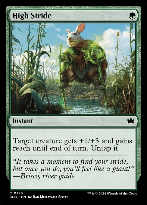 High Stride, carta Magic di tipo Instant illustrata da Dan Murayama Scott