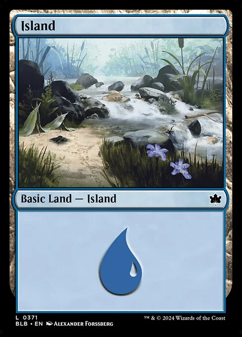 Island, carta Magic di tipo Basic Land — Island illustrata da Alexander Forssberg