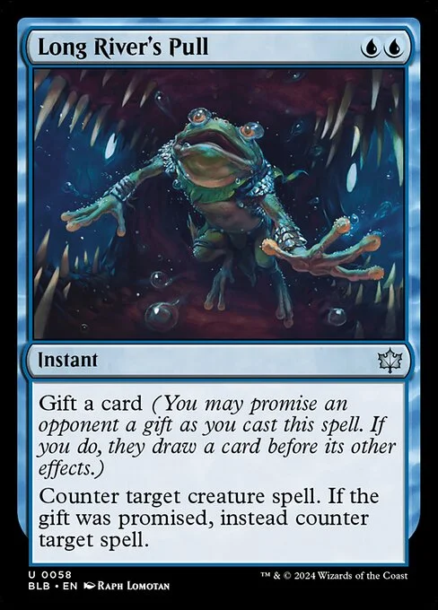 Long River's Pull, carta Magic di tipo Instant illustrata da Raph Lomotan