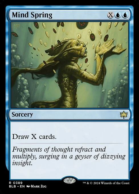 Mind Spring, carta Magic di tipo Sorcery illustrata da Mark Zug