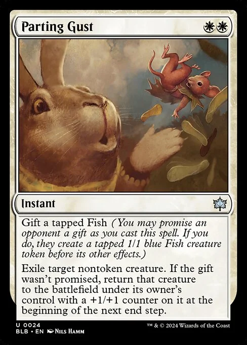 Parting Gust, carta Magic di tipo Instant illustrata da Nils Hamm