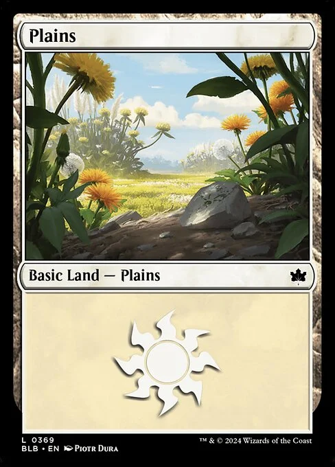Plains, carta Magic di tipo Basic Land — Plains illustrata da Piotr Dura