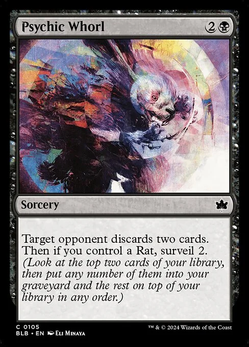 Psychic Whorl, carta Magic di tipo Sorcery illustrata da Eli Minaya