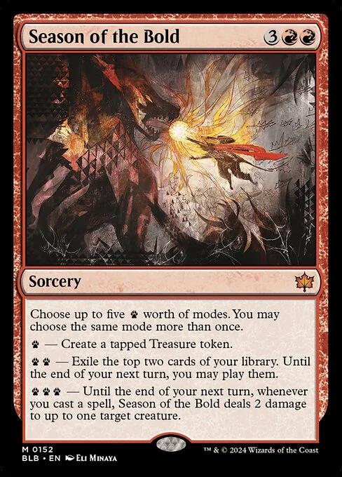 Season of the Bold, carta Magic di tipo Sorcery illustrata da Eli Minaya