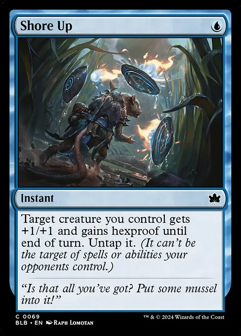 Shore Up, carta Magic di tipo Instant illustrata da Raph Lomotan