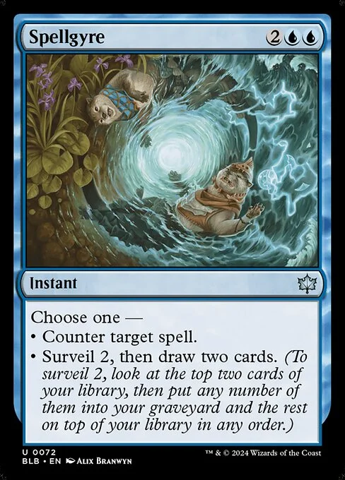 Spellgyre, carta Magic di tipo Instant illustrata da Alix Branwyn