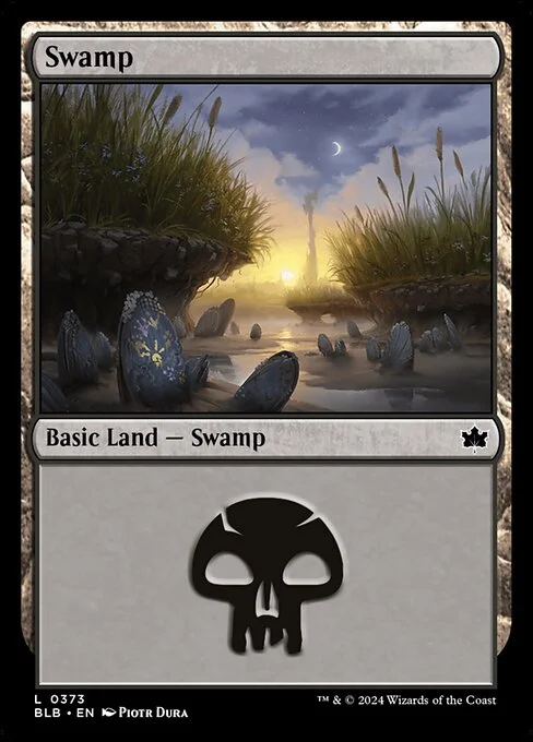 Swamp, carta Magic di tipo Basic Land — Swamp illustrata da Piotr Dura