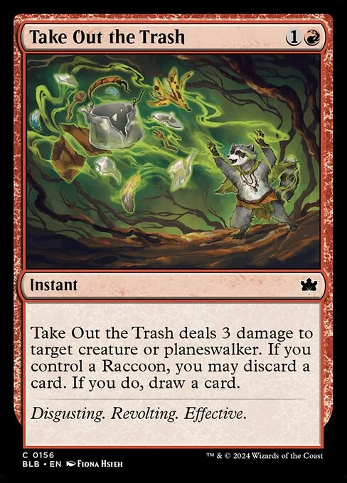 Take Out the Trash, carta Magic di tipo Instant illustrata da Fiona Hsieh