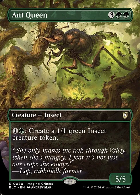 Ant Queen, carta Magic di tipo Creature — Insect illustrata da Andrew Mar