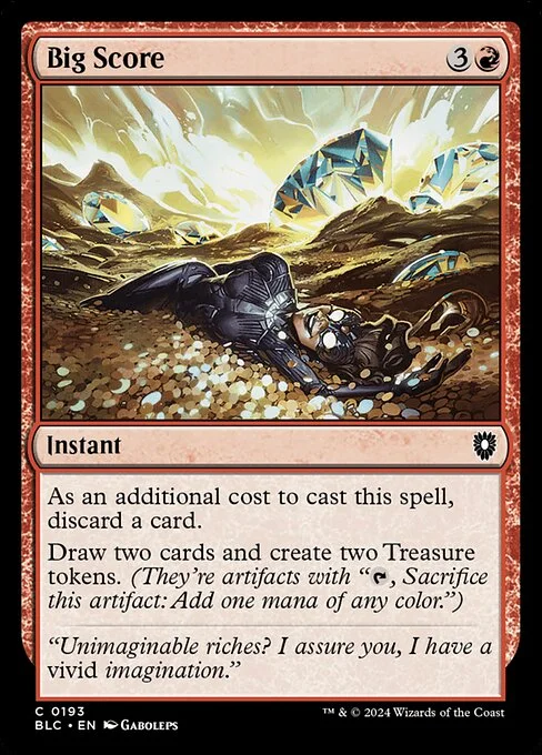 Big Score, carta Magic di tipo Instant illustrata da Gaboleps