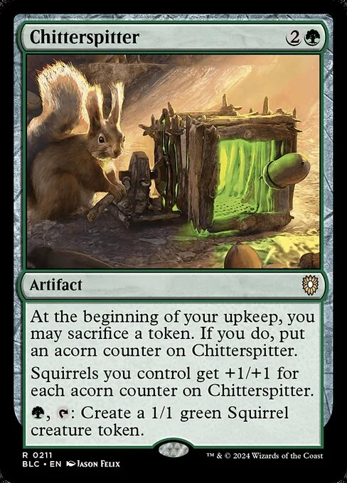 Chitterspitter, carta Magic di tipo Artifact illustrata da Jason Felix