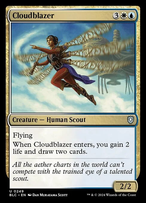 Cloudblazer, carta Magic di tipo Creature — Human Scout illustrata da Dan Murayama Scott