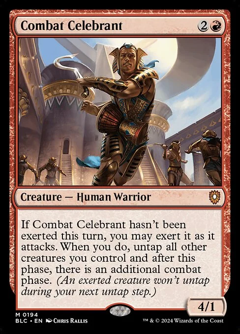 Combat Celebrant, carta Magic di tipo Creature — Human Warrior illustrata da Chris Rallis